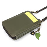 CHALA Wallet Crossbody Purse Handbag Monarch Butterfly - Olive