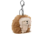 GUND Ganley Natural Poofs Plush Hedgehog Keychain - 3"