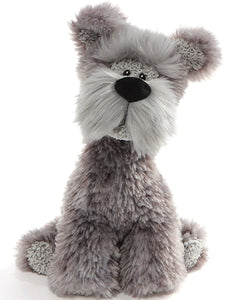 GUND Bentley Wire Hair Terrier Dog, Grey - 11.5" - NEW