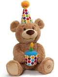 GUND Happy Birthday Animated Bear Singing/Light Up - 10" - NEW