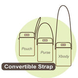 Chala Sand Dolloar Cellphone Crossbody Purse Adjustable Straps Handbag